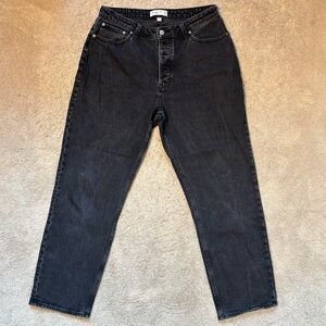 Abercrombie & Fitch Women's Black High Rise Curve Love Jeans